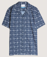 Geo Print Camp Shirt