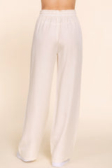 Elastic Waist Tencel Long Pants