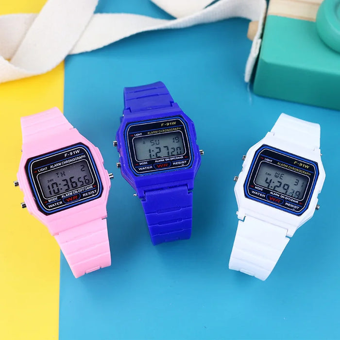 New Electronic Watches For Women Men Rose Gold Rubber Strap