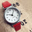 Women Round Analog Clock Ladies Fashion Wrist Watches