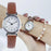 Women Round Analog Clock Ladies Fashion Wrist Watches