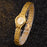 Womens Wristwatch Gold Bracelet Small Dial Elegant Watch