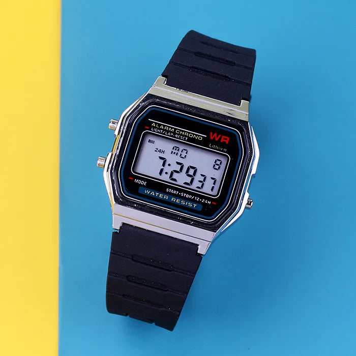 New Electronic Watches For Women Men Rose Gold Rubber Strap