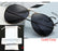 Black Pilot Sunglasses Women Men Silver Mirror Oversized