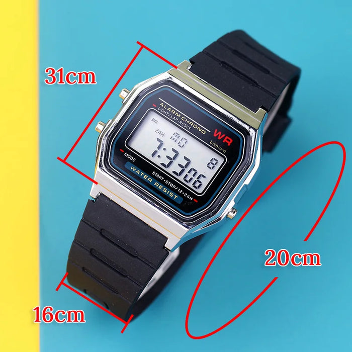 New Electronic Watches For Women Men Rose Gold Rubber Strap