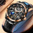 Oupinke Mens Automatic Mechanical Watch Skeleton Design 50M