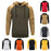 Hooded Sweatshirt For Men Color Block Casual Hoodie Basic