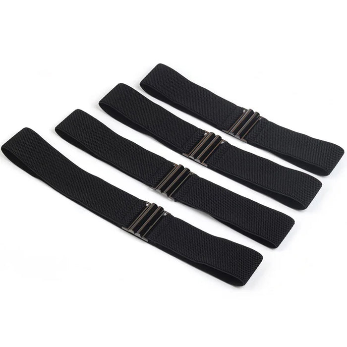 Women Elastic Band Wide Belts Simple Down Coat Waist Belt