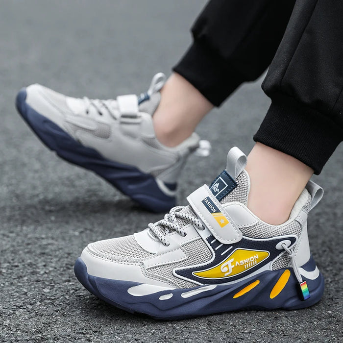 Kid Sneakers Sport Shoes For Boys Fashion Leather Children