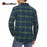 Magcomsen Autumn Windproof Mens Flannel Shirt Warm Long