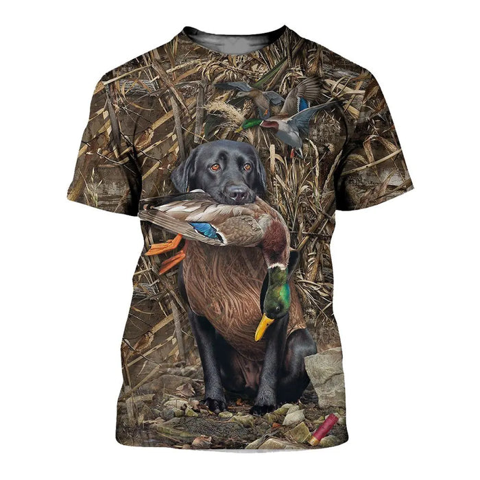 New Camouflage Hunting Wild Duck Animal 3D Print T Shirt