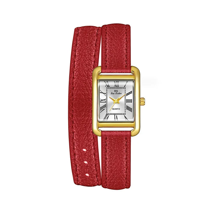 Womens Watch Elegant Retro Small Square Watch High Quality