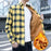 Autumn Winter New Fashion Trend Thickened Warm Plaid Shirt