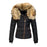 Solid Color Winter Waist In Down Jackets For Women Full Zip