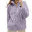 Women Casual Zip Up Fleece Jacket Solid Color Long Plush