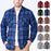 American Size Mens Shirt Long Sleeve Plaid Spring