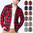 American Size Mens Shirt Long Sleeve Plaid Spring