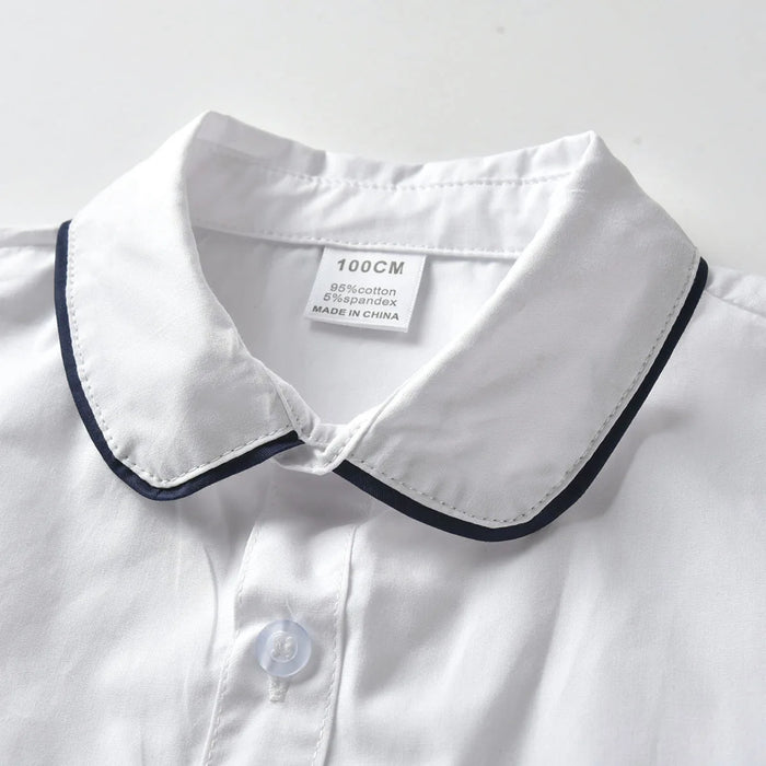 Kid Boys Christmas Shirt Clothing Suit Summer Red Plaid