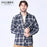 American Size Mens Shirt Long Sleeve Plaid Spring