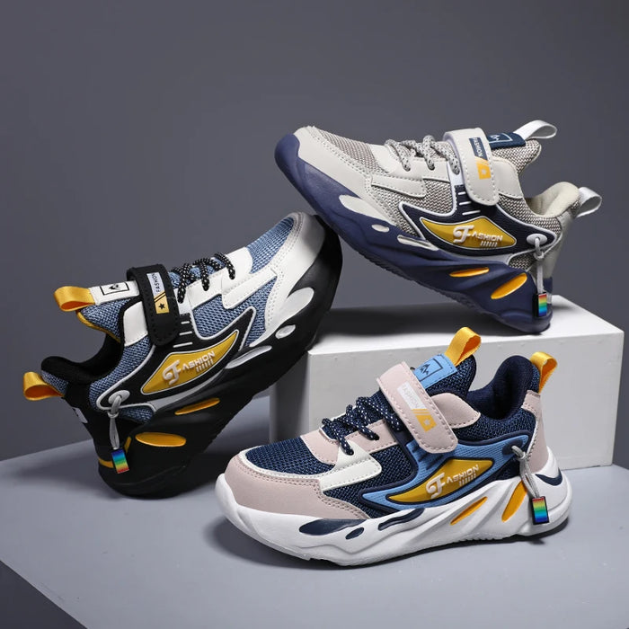 Kid Sneakers Sport Shoes For Boys Fashion Leather Children