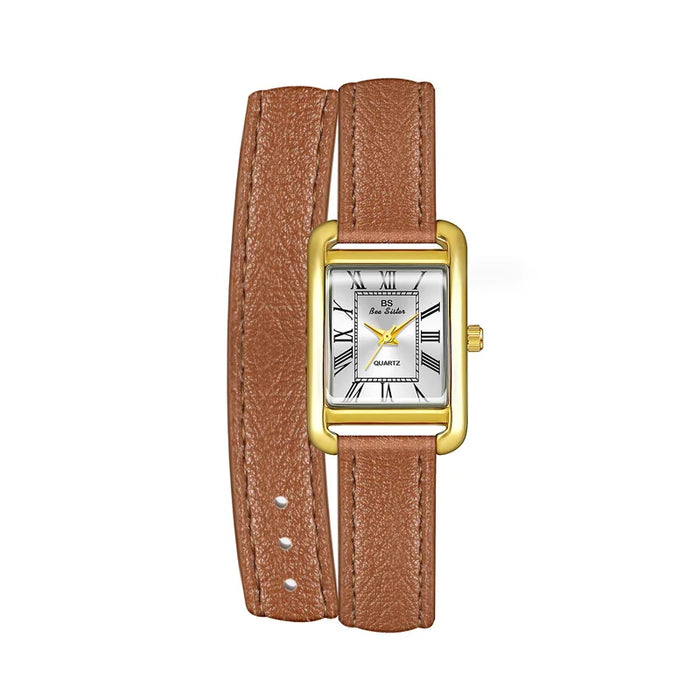 Womens Watch Elegant Retro Small Square Watch High Quality