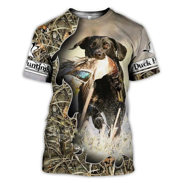 New Camouflage Hunting Wild Duck Animal 3D Print T Shirt