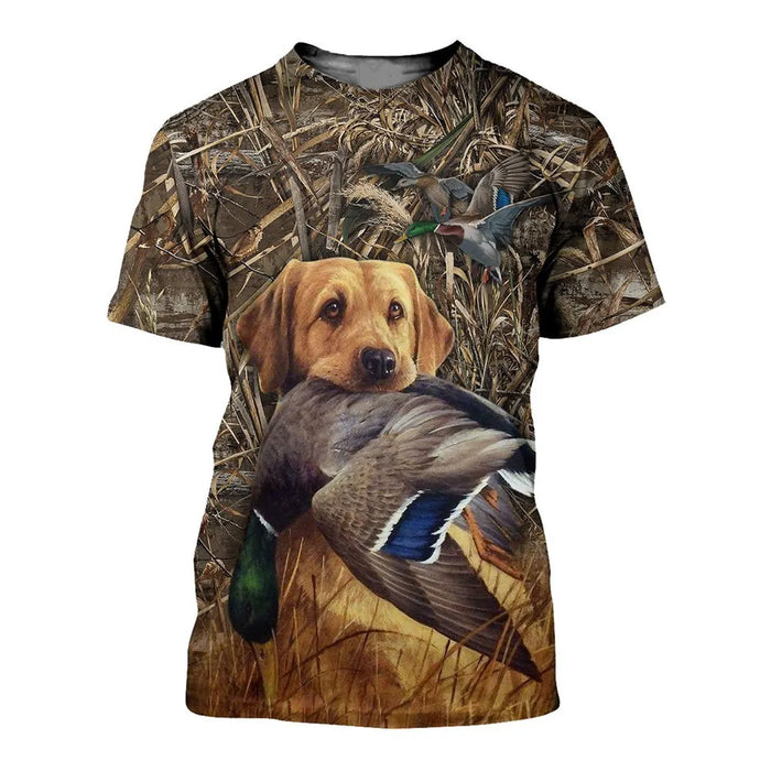 New Camouflage Hunting Wild Duck Animal 3D Print T Shirt