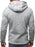 Mens Hoodie With Side Zipper Pockets Thin Wool Solid Color