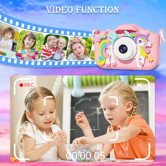 Kids Camera Toys 2 Inch Ips Screen Digital Cameras