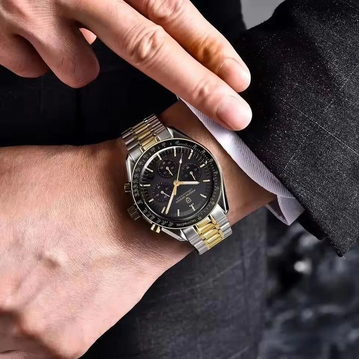 2025 New Pagani Design Moon Mens Watches Gold Luxury Quartz