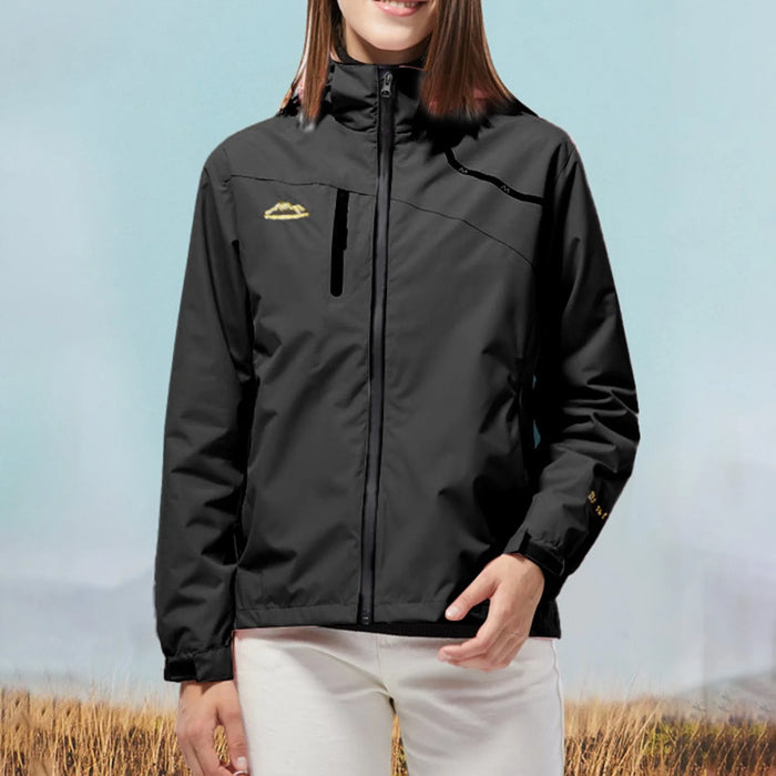 Womens Outdoor Detachable Windbreaker Jacket Single Layer