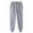 Plain Fleece Sweatpants Men Sportswear Black Jogging Pants