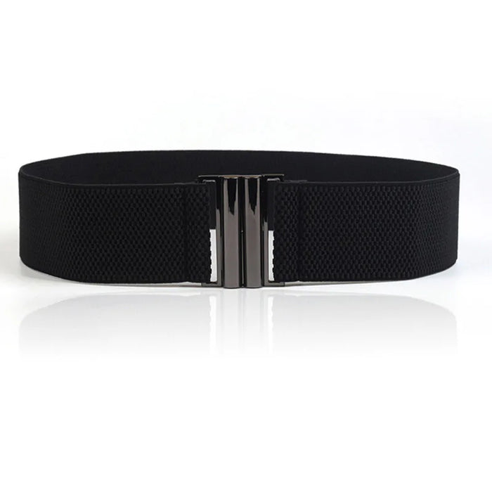 Women Elastic Band Wide Belts Simple Down Coat Waist Belt