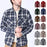 American Size Mens Shirt Long Sleeve Plaid Spring