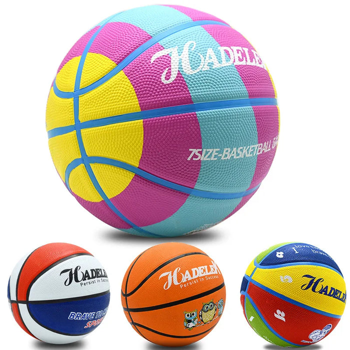 Kid Rubber Basketball Size 5 Primary School Outdoor
