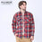 American Size Mens Shirt Long Sleeve Plaid Spring
