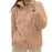 Women Casual Zip Up Fleece Jacket Solid Color Long Plush