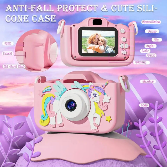 Kids Camera Toys 2 Inch Ips Screen Digital Cameras