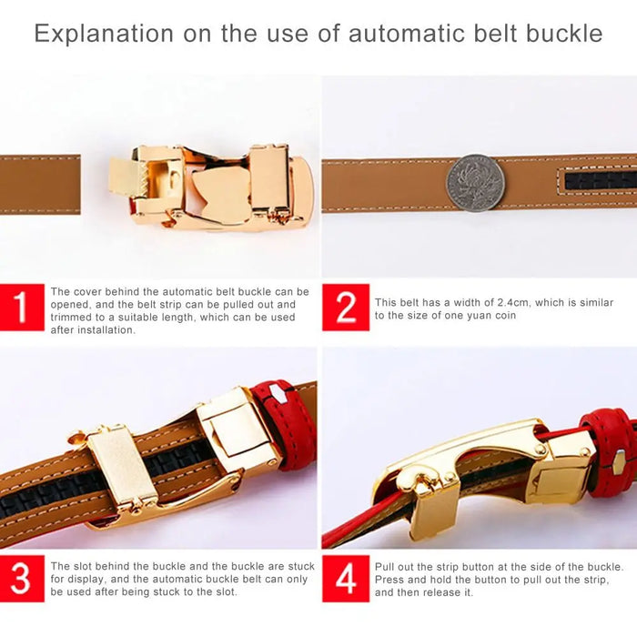 Women Belt Luxury Famous Designer Brand Real Genuine