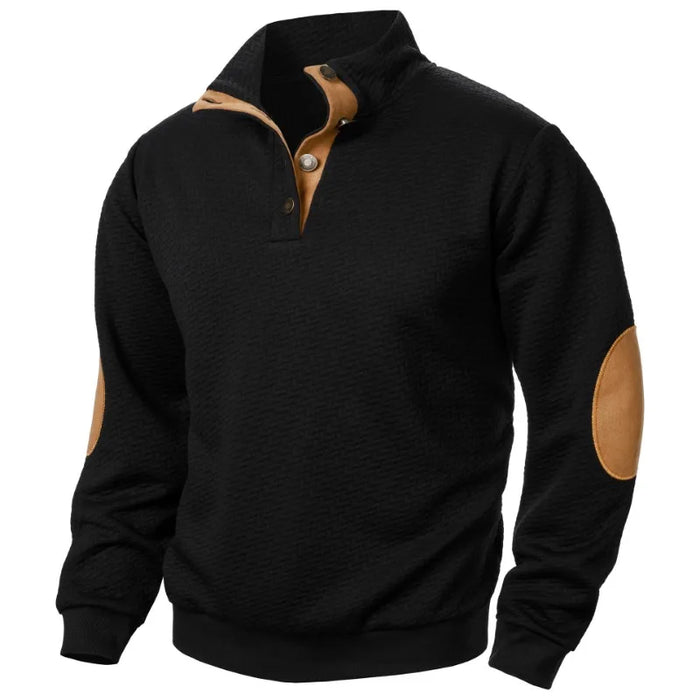 New Mens Heavyweight Sweatshirt Casual Long Sleeve Stand
