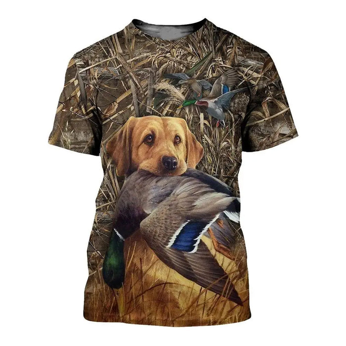 New Camouflage Hunting Wild Duck Animal 3D Print T Shirt