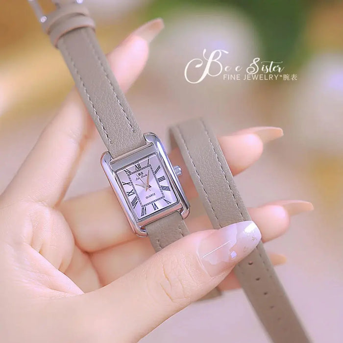 Womens Watch Elegant Retro Small Square Watch High Quality