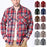 American Size Mens Shirt Long Sleeve Plaid Spring