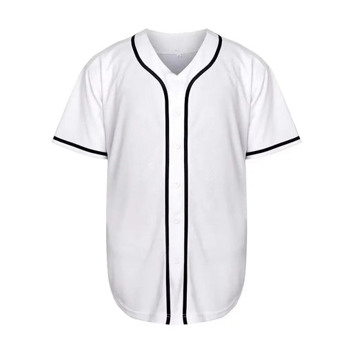 High Quality Mens Classic Solid Color Baseball Jersey Shirt