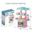 Kids Mini Kitchen Counter Play Set Diy Simulated Cooking