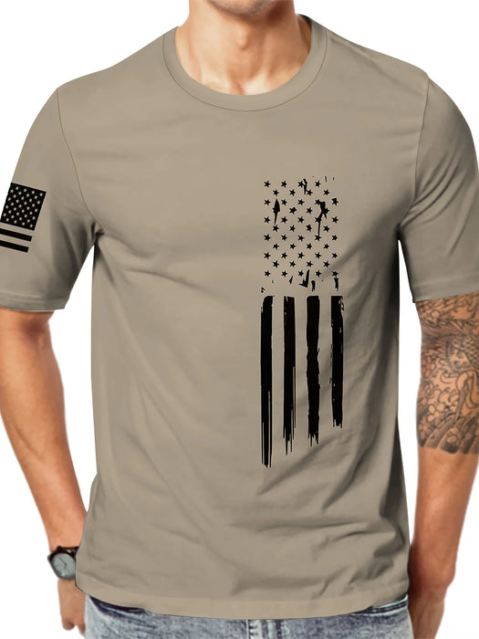 Mens T Shirt With A Simple Striped 3D Digital Print A New