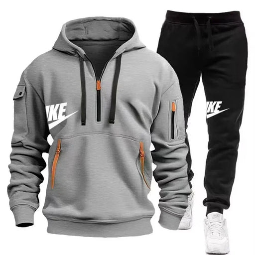 2025 New Mens Autumn And Winter Suit Zipper Hoodie Trousers