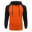 Hooded Sweatshirt For Men Color Block Casual Hoodie Basic