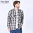 American Size Mens Shirt Long Sleeve Plaid Spring