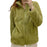 Women Casual Zip Up Fleece Jacket Solid Color Long Plush